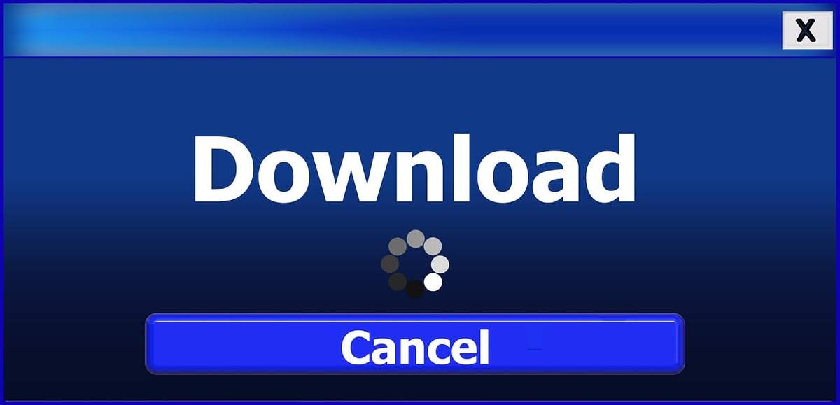 download, button, symbol