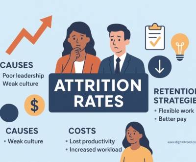 Attrition Rates Shape the Future of Modern Workplaces Infographic-style feature image showing call tracking and marketing attribution. Includes icons for phone calls, ads, analytics, and ROI with minimal text.