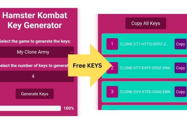 free key generator for hamster kombat