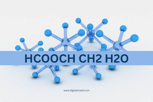 3D molecular structure background with text 