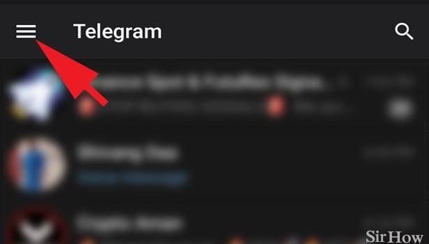 Show left menu bar icon on Telegram